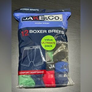Nwt Jake&Co Men's Boxer Briefs Multi-Pack set of 12